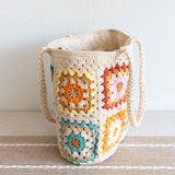 Women’s Handmade Crochet Granny Square Tote for Boho Everyday Style & Gifts