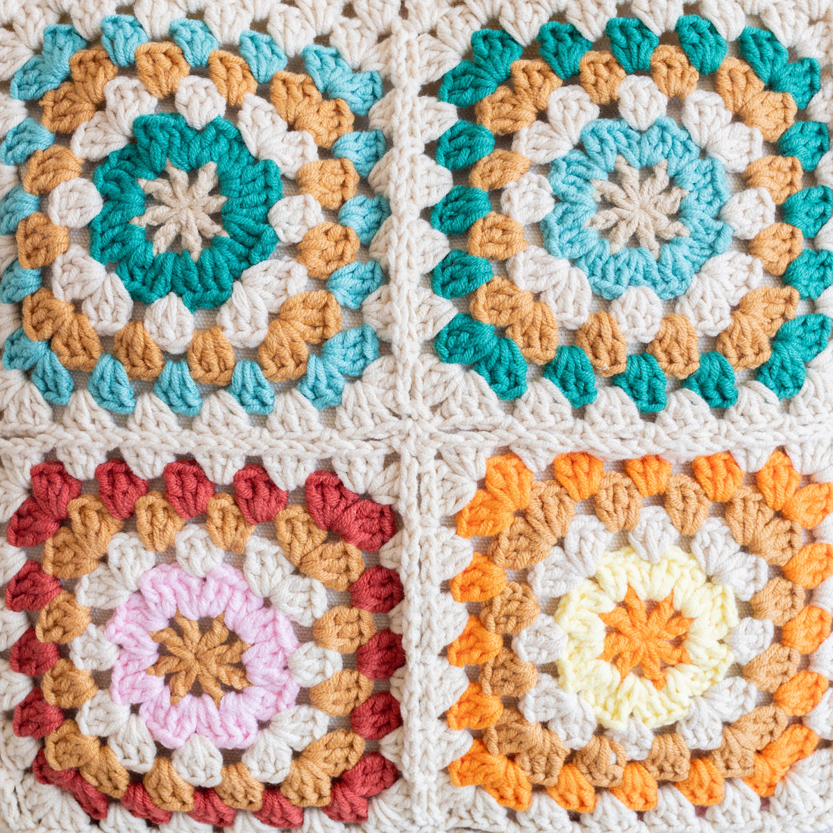 Women’s Handmade Crochet Granny Square Tote for Boho Everyday Style & Gifts