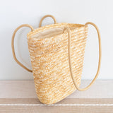 Women’s Straw Basket Summer Tote for Beach, Vacation & Summer Outfits