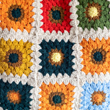 Women’s Crochet Cotton Handmade Granny Square Shoulder Tote Bag for Boho Everyday Style & Gifts