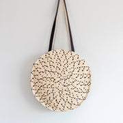 Women’s Round Straw Tote for Beach, Vacation & Summer Outfits