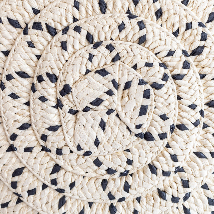 Women’s Round Straw Tote for Beach, Vacation & Summer Outfits