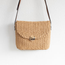 Damen Stroh geflochtene Umhängetasche mit Klappe Crossbody-Tasche für Strand, Urlaub & Sommer-Outfits