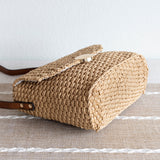 Women’s Straw Woven Messenger Bag with Flap Crossbody Bag for Beach, Vacation & Summer Outfits