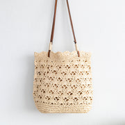 Women’s Straw Woven Tote for Beach, Vacation & Summer Outfits