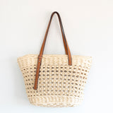 Women’s Straw Basket Tote Bag for Beach, Vacation & Summer Outfits