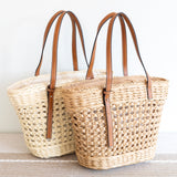 Women’s Straw Basket Tote Bag for Beach, Vacation & Summer Outfits