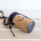 Women’s Straw Smiley Face Crossbody Bag for Beach, Vacation & Summer Outfits
