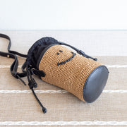 Women’s Straw Smiley Face Crossbody Bag for Beach, Vacation & Summer Outfits