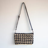 Women’s Straw Woven Striped Crossbody Bag Tote Bag for Beach, Vacation & Summer Outfits