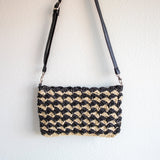 Women’s Straw Woven Striped Crossbody Bag Tote Bag for Beach, Vacation & Summer Outfits