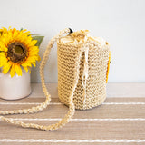 Women’s Straw Smiley Face Crossbody Bag for Beach, Vacation & Summer Outfits