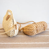 Women’s Straw Shell Shape Crossbody Bag for Beach, Vacation & Summer Outfits