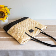 Women’s Large Straw Woven Summer Tote for Beach, Vacation & Summer Outfits