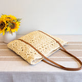 Women’s Everyday Large Straw Woven Summer Bag Tote Bag for Beach, Vacation & Summer Outfits