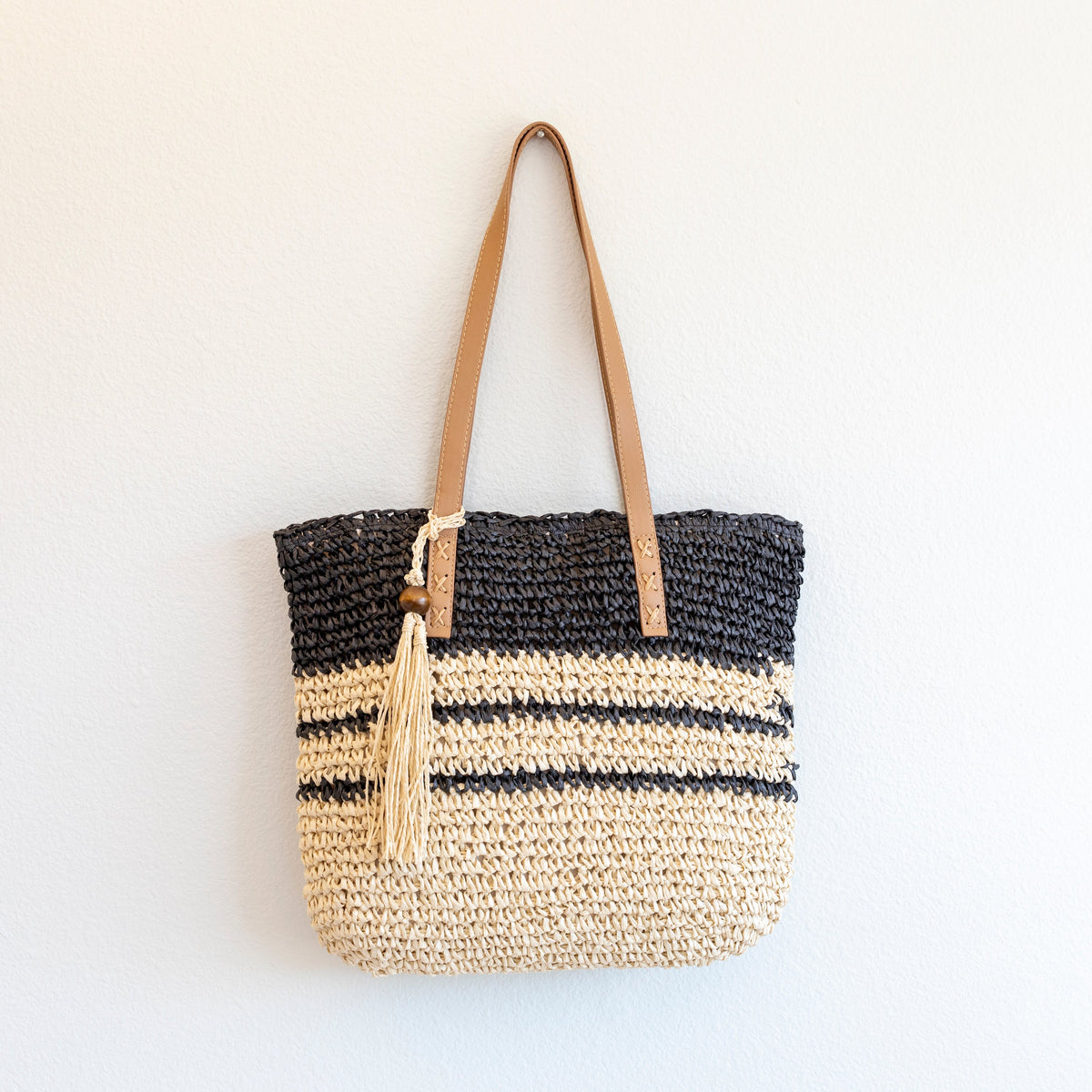 Women’s Straw Woven Summer Beach Tote for Beach, Vacation & Summer Outfits