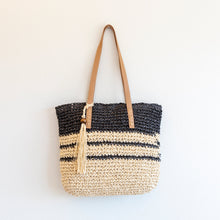 Damen Strohgewebte Sommer-Strandtasche für Strand, Urlaub & Sommer-Outfits