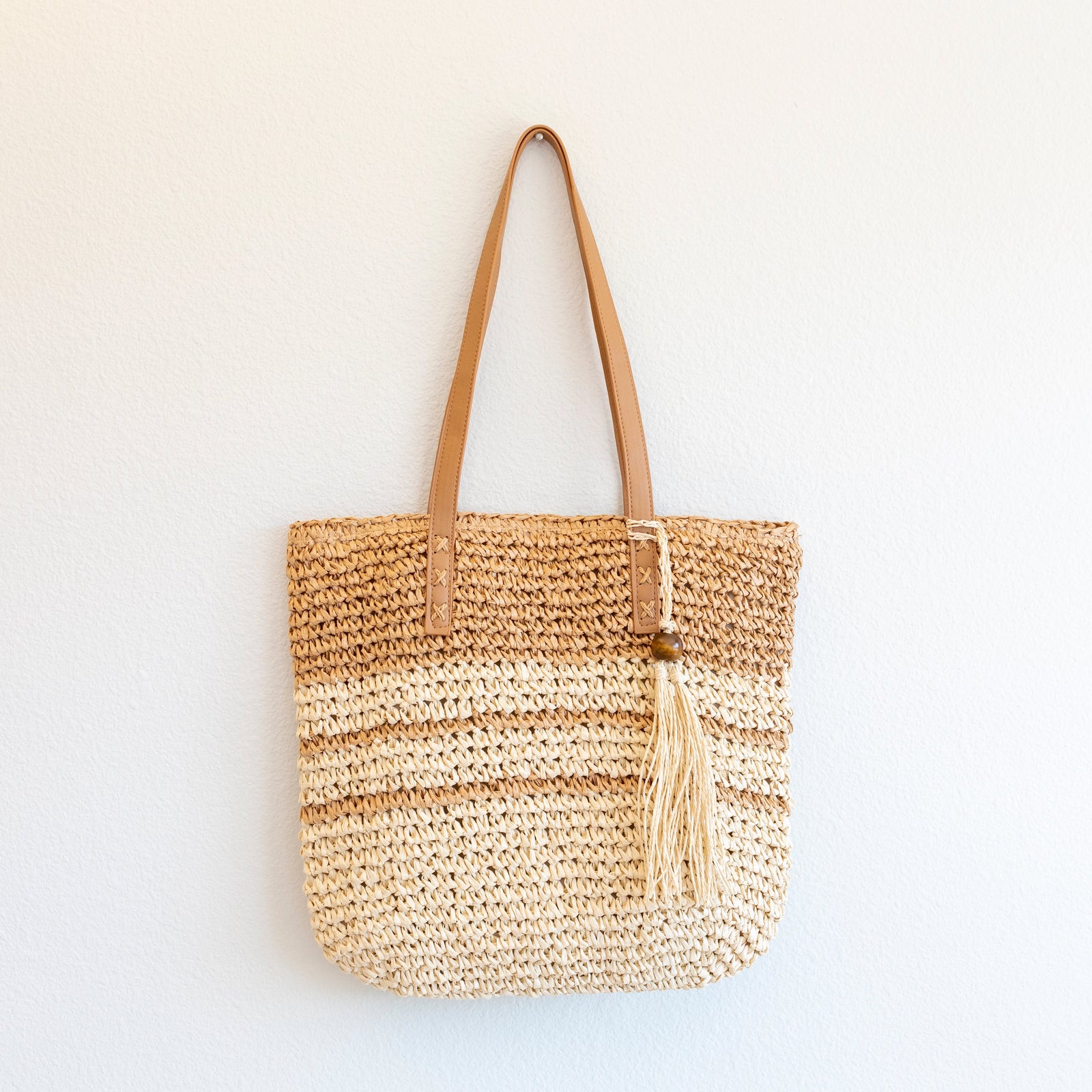Women’s Straw Woven Summer Beach Tote for Beach, Vacation & Summer Outfits