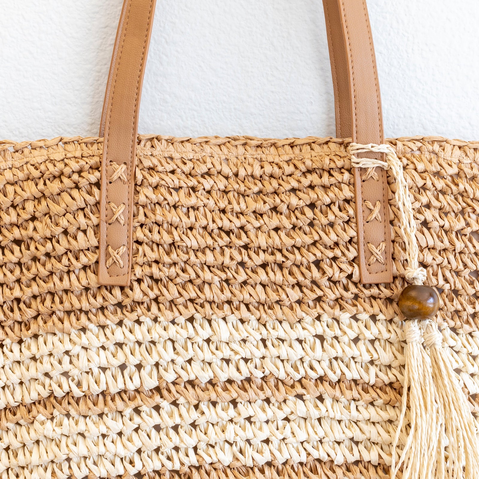 Women’s Straw Woven Summer Beach Tote for Beach, Vacation & Summer Outfits