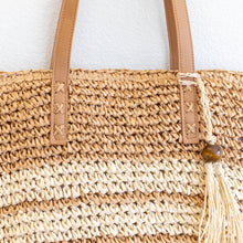 Damen Strohgewebte Sommer-Strandtasche für Strand, Urlaub & Sommer-Outfits