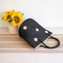 Damen Sommer-Stroh-Tasche mit Polka-Dot-Design aus Bastgewebe für Strand, Urlaub und Sommeroutfits