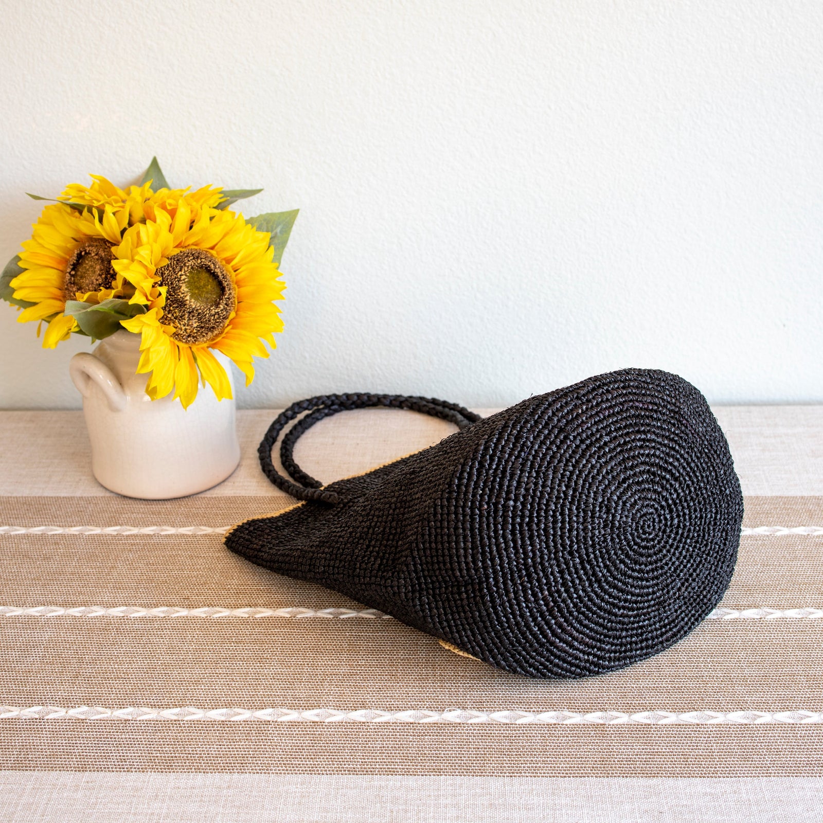 Women’s Polka Dot Design Raffia Woven Summer Straw Tote for Beach, Vacation & Summer Outfits