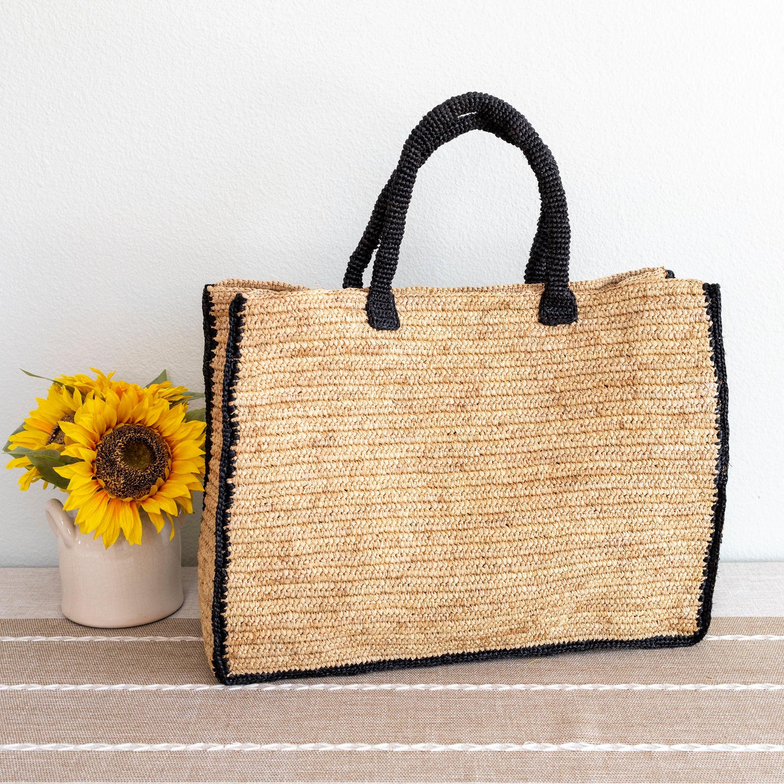 Women’s Extra Large Soft Raffia Woven Summer Straw Tote for Beach, Vacation & Summer Outfits