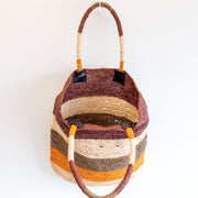 Women’s Striped Large Soft Raffia Woven Summer Straw Tote Bag for Beach, Vacation & Summer Outfits