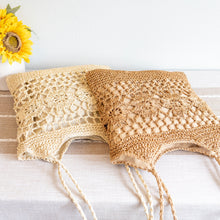Geflochtene Strohtasche für Damen mit Blumenmustern – Tragetasche für Strand, Urlaub und Sommeroutfits