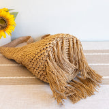Women’s Large Straw Woven Shoulder Bag with Tassel Tote Bag for Beach, Vacation & Summer Outfits
