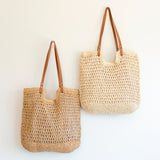 Women’s Lightweight Straw Woven Square Tote Bag for Beach, Vacation & Summer Outfits