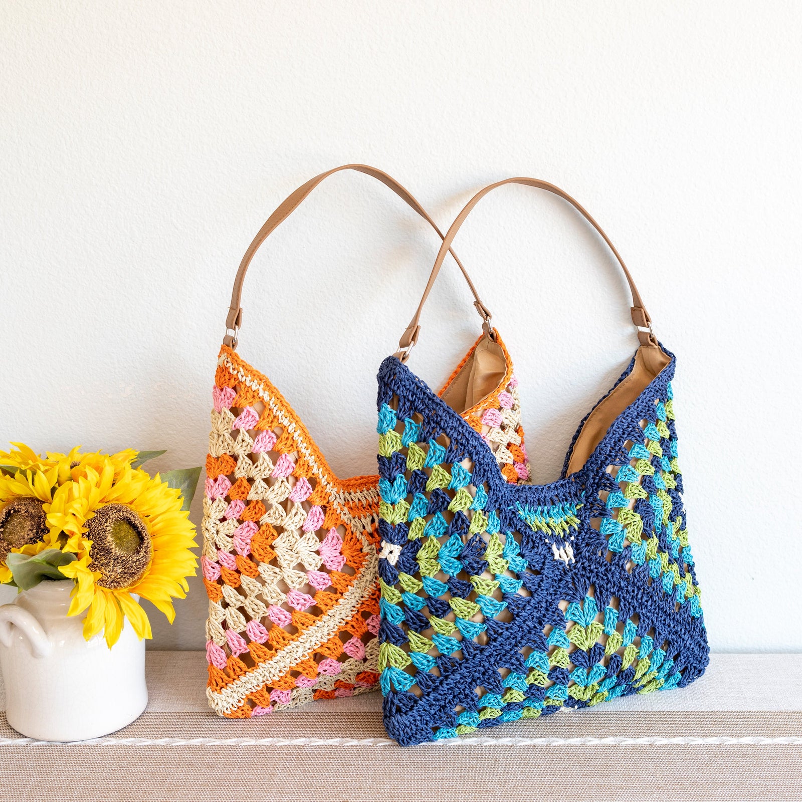 Women’s Straw Woven Shoulder Bag Tote Bag for Beach, Vacation & Summer Outfits