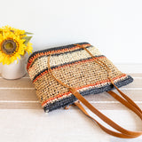 Women’s Large Straw Tote Bag for Beach, Vacation & Summer Outfits