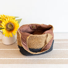 Women’s Summer Two Tone Simple Straw Shoulder Bag Purse for Beach, Vacation & Summer Outfits