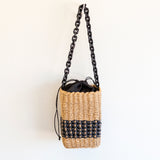 Women’s Straw Cube Shaped Handbag Purse for Beach, Vacation & Summer Outfits