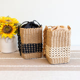 Women’s Straw Cube Shaped Handbag Purse for Beach, Vacation & Summer Outfits