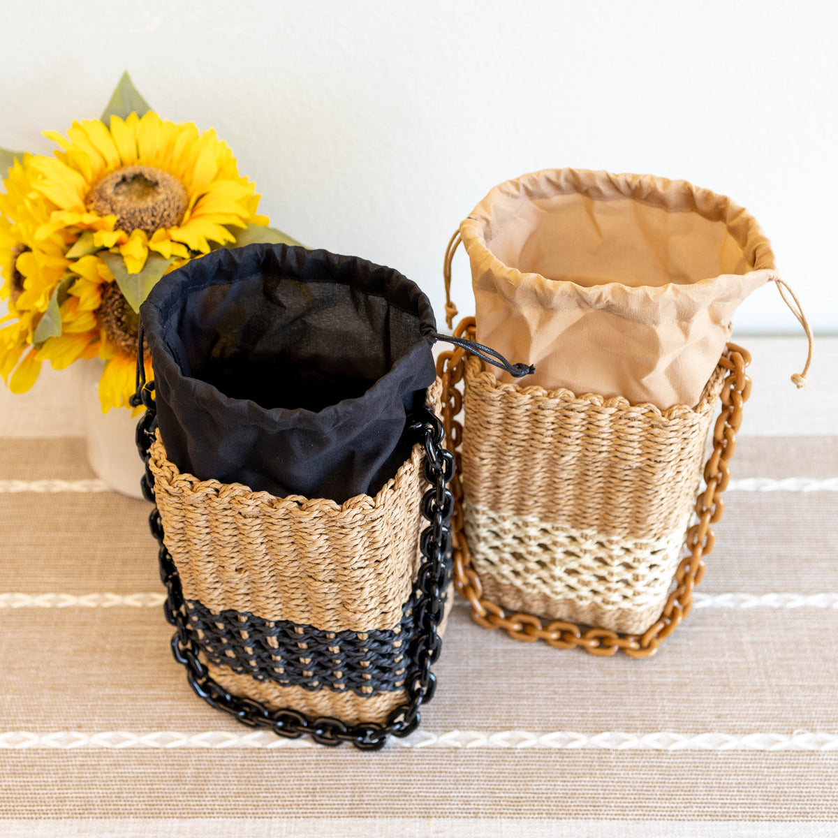 Women’s Straw Cube Shaped Handbag Purse for Beach, Vacation & Summer Outfits
