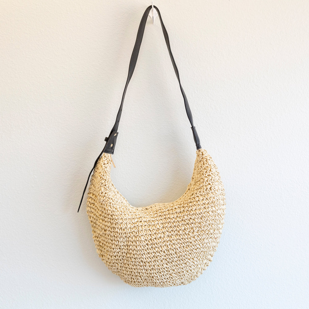 Women’s Large Straw Hobo Crossbody Bag for Beach, Vacation & Summer Outfits