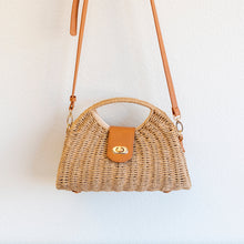 Women’s Straw Shell Shape Crossbody Hobo Bag for Beach, Vacation & Summer Outfits
