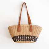 Women’s Handmade Summer Straw Basket Bag Beach Handbag for Beach, Vacation & Summer Outfits