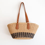Women’s Handmade Summer Straw Basket Bag Beach Handbag for Beach, Vacation & Summer Outfits