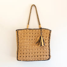 Women’s Straw Woven Shoulder Bag with Tassel Tote Bag for Beach, Vacation & Summer Outfits