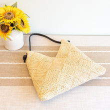 Geflochtene Stroh-Schultertasche für Damen als Strandtasche, Urlaubstasche und für Sommer-Outfits