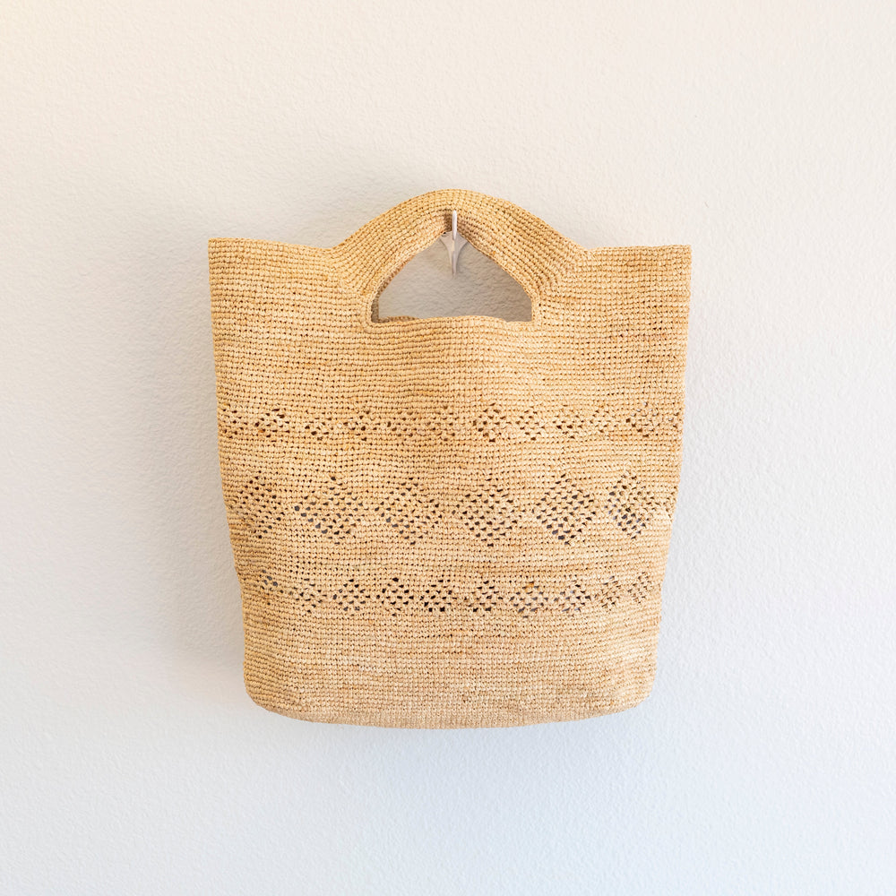 Damen handgewebte Raffia-Strandtasche Handtasche für Strand, Urlaub & Sommer-Outfits