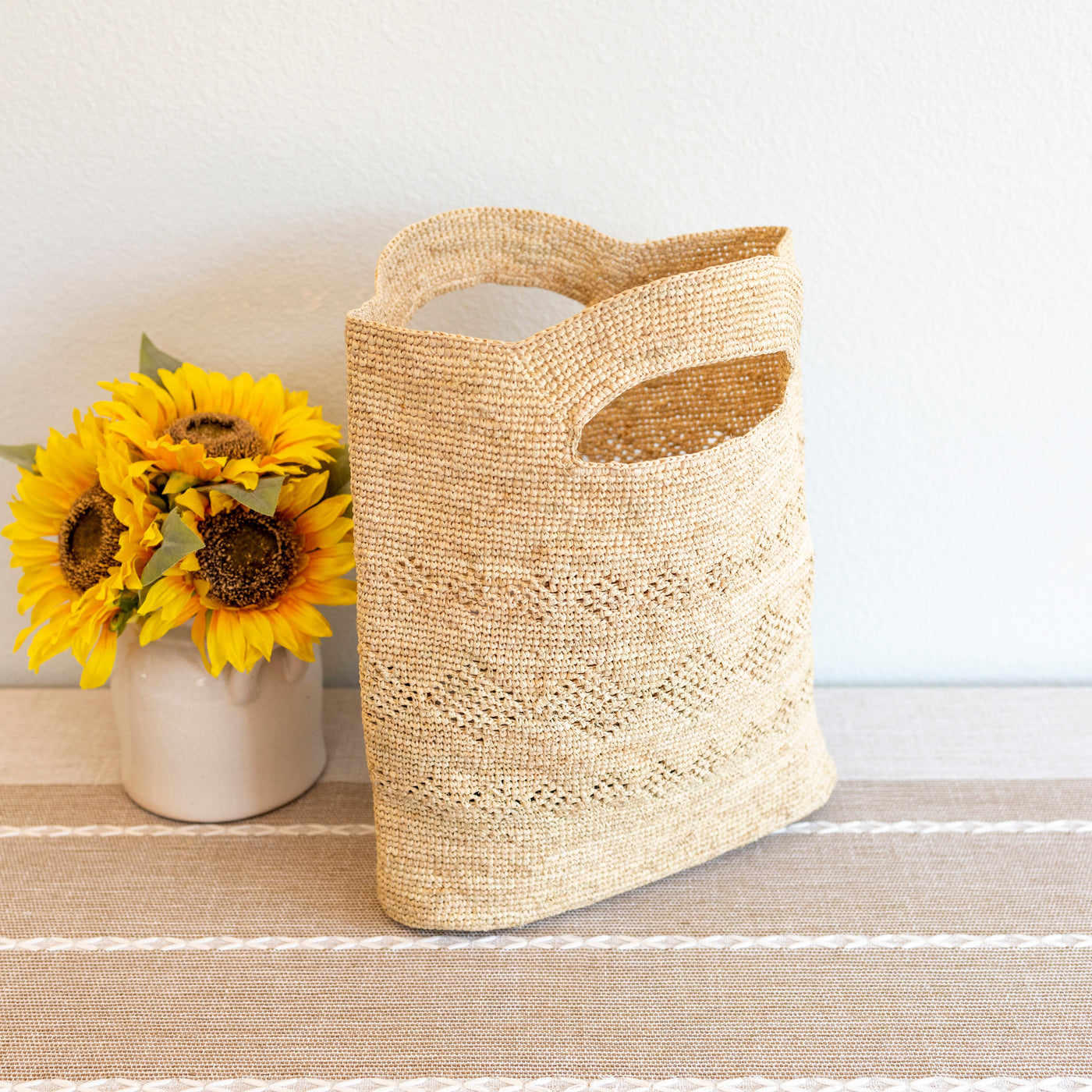 Women’s Hand Woven Raffia Beach Bag Handbag for Beach, Vacation & Summer Outfits