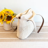 Women’s Crochet Cotton Handmade Retro Woven Shoulder Bag for Boho Everyday Style & Gifts
