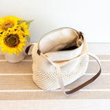 Women’s Crochet Cotton Handmade Retro Woven Shoulder Bag for Boho Everyday Style & Gifts