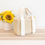 Women’s Summer Straw Beach Basket Handbag for Beach, Vacation & Summer Outfits