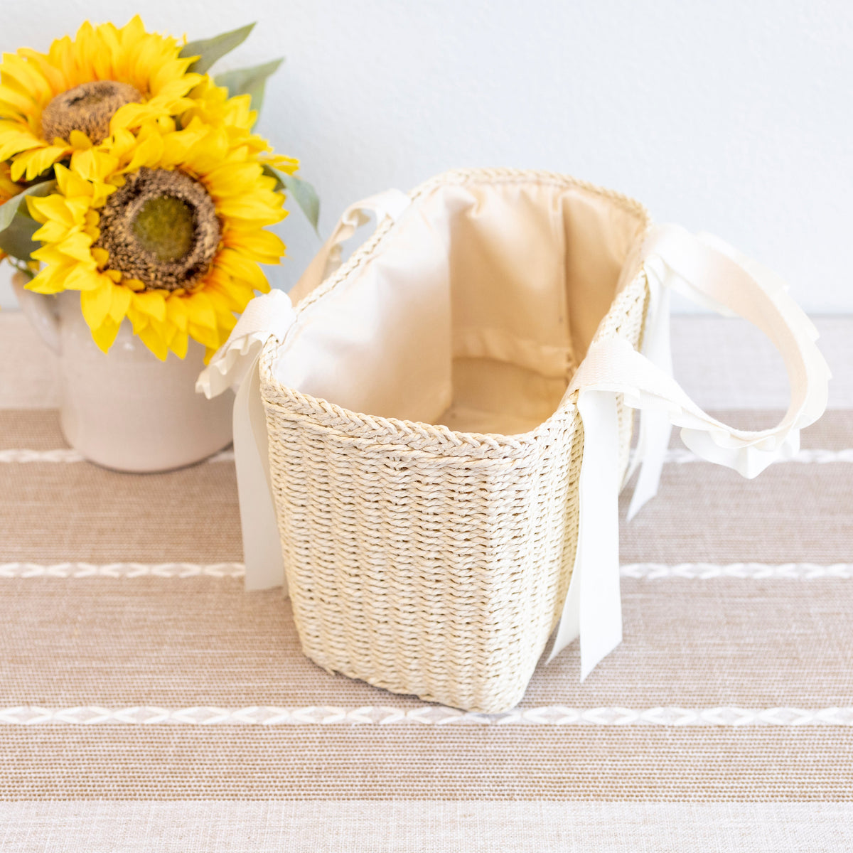 Women’s Summer Straw Beach Basket Handbag for Beach, Vacation & Summer Outfits