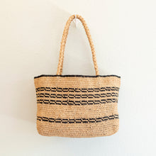Damen-Handtasche aus Raffiastroh für Strand, Urlaub und Sommer-Outfits